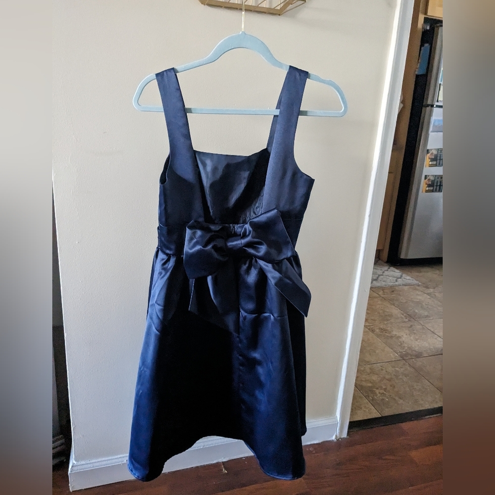 Charlotte Russe Navy Cocktail Dress With Bow